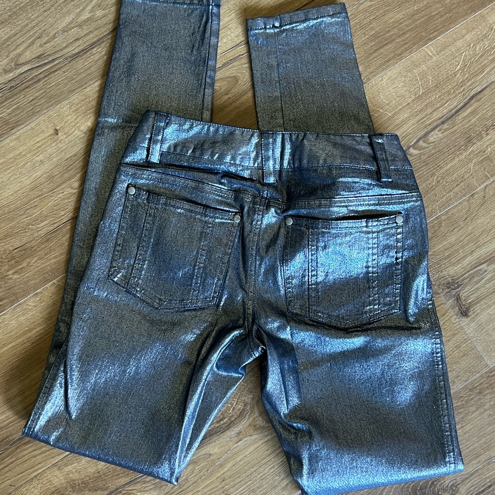 Alice + Olivia skinny jeans with shimmer size 0 - Picture 2 of 7